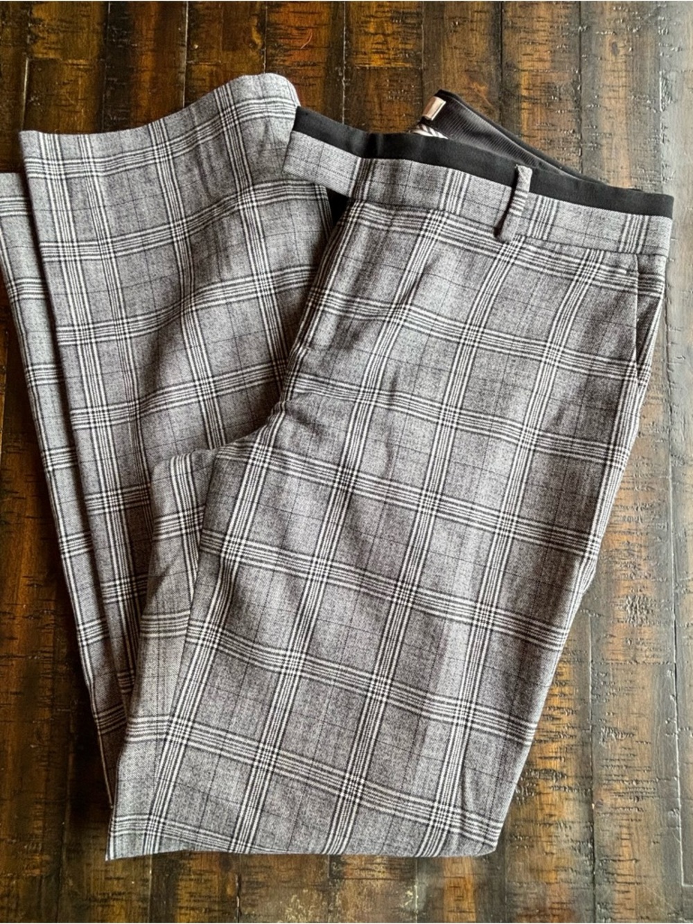 Banana Republic Plaid Straight Leg Pants - Picture 1 of 5